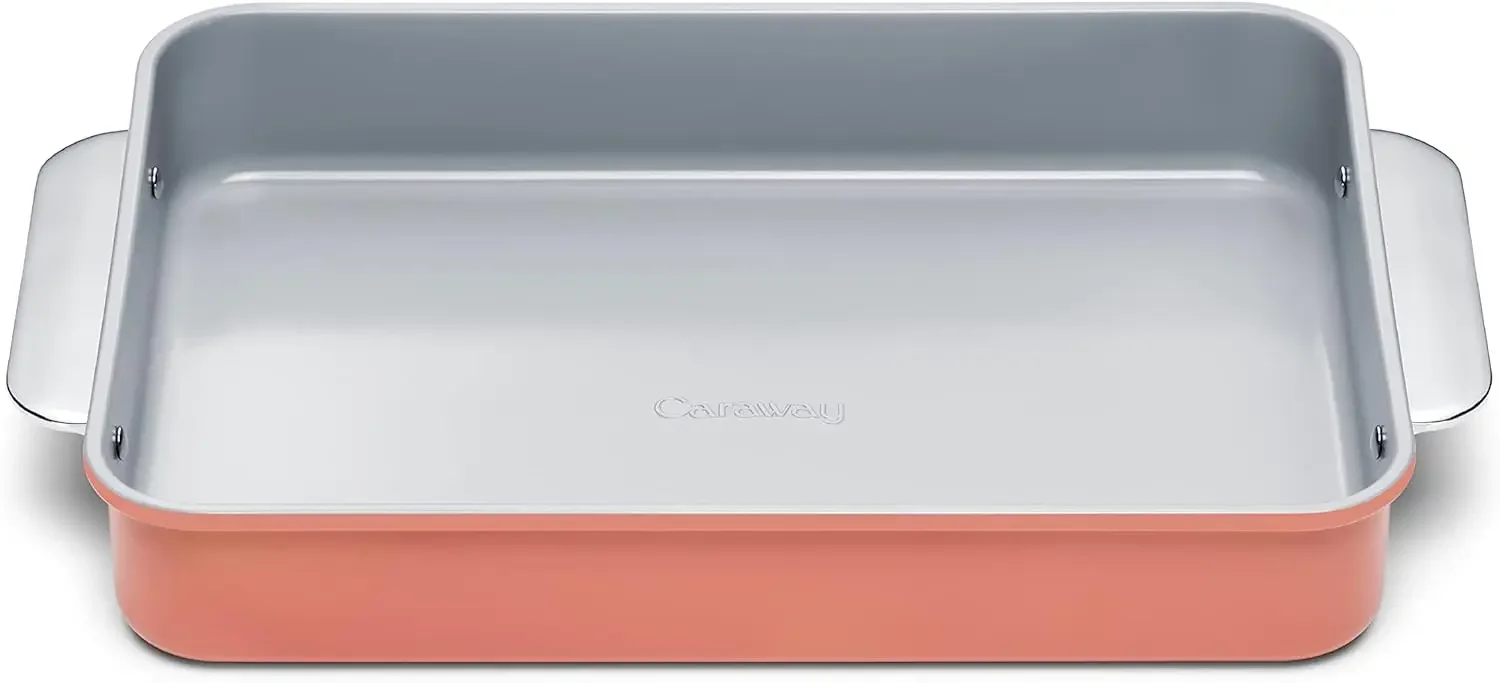 Ceramic 9”x13” Rectangle Pan - Naturally Slick Ceramic Coating - Non-Toxic, PTFE & PFOA Free - Perfect for Brownies, Lasagnas,
Ceramic 9”x13” Rectangle Pan - Naturally Slick Ceramic Coating - Non-Toxic, PTFE & PFOA Free - Perfect for Brownies, Lasagnas,