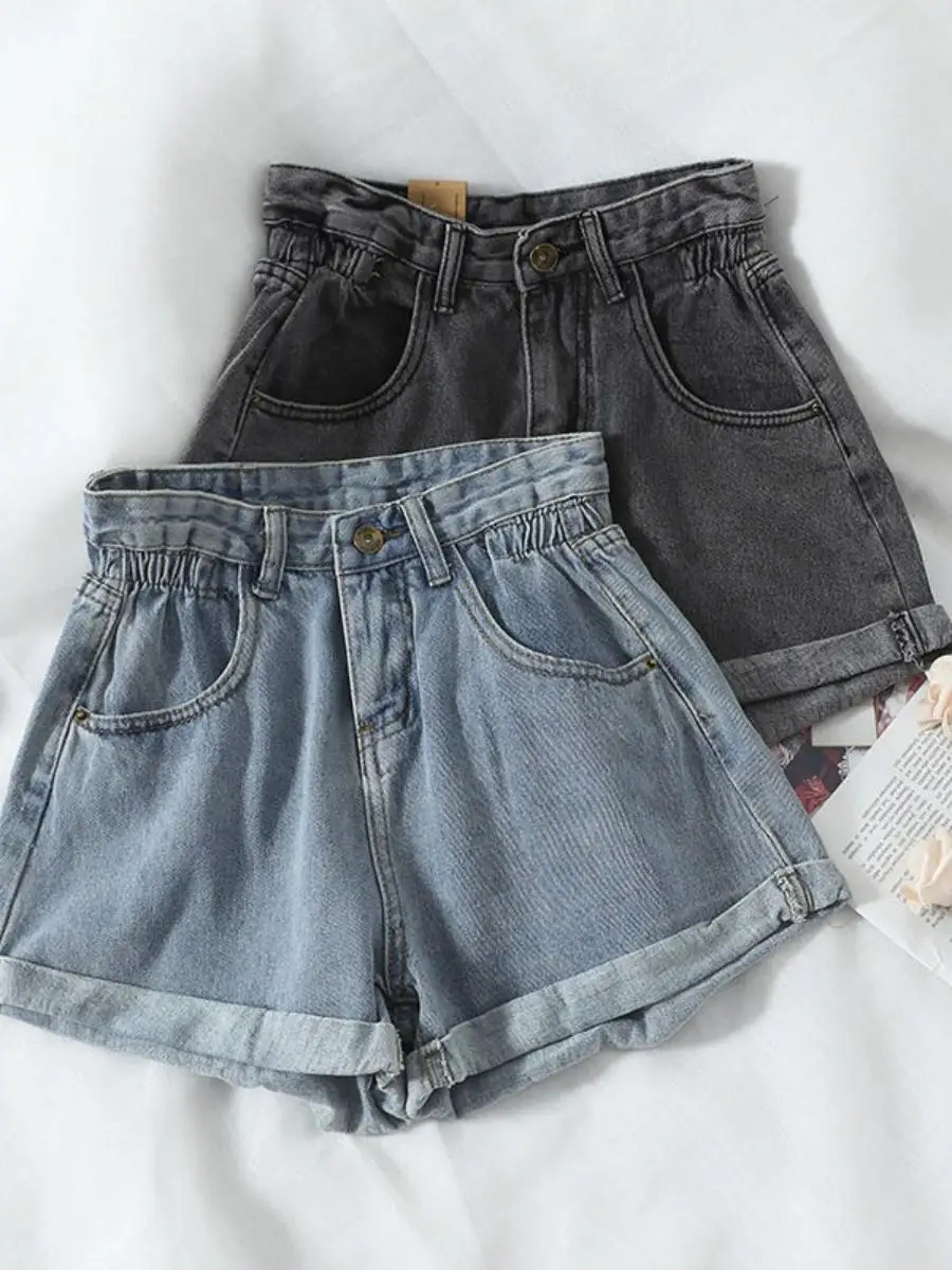 High Waist Elastic Denim Shorts Women's Slimming Summer New Korean Loose Wide Leg Pants Student Cuffed Hot Shorts Trendy
High Waist Elastic Denim Shorts Women's Slimming Summer New Korean Loose Wide Leg Pants Student Cuffed Hot Shorts Trendy