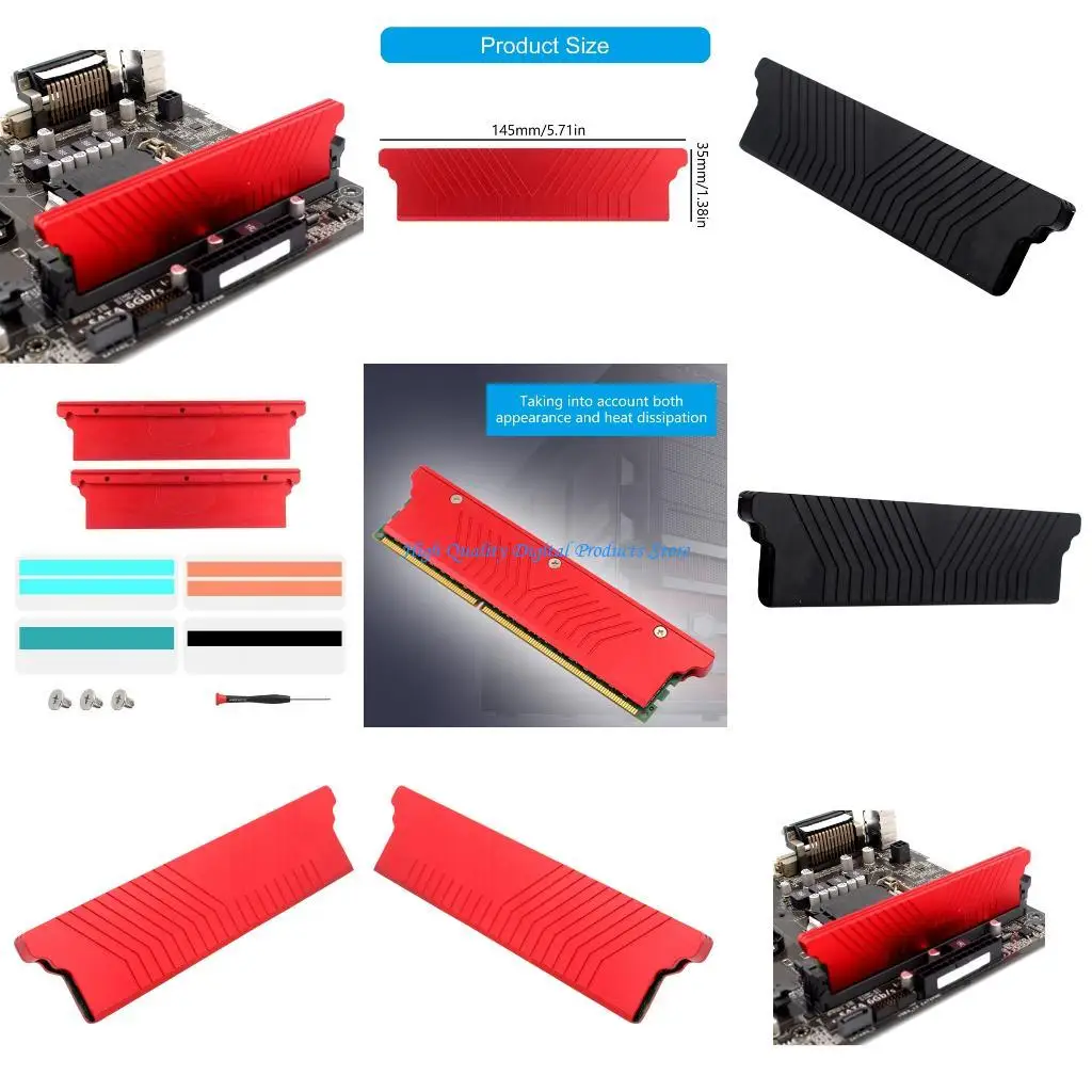 U2JE Universal Aluminum Memory Heatsink For DDR3 DDR4 DDR5 Efficient Cooling
U2JE Universal Aluminum Memory Heatsink For DDR3 DDR4 DDR5 Efficient Cooling