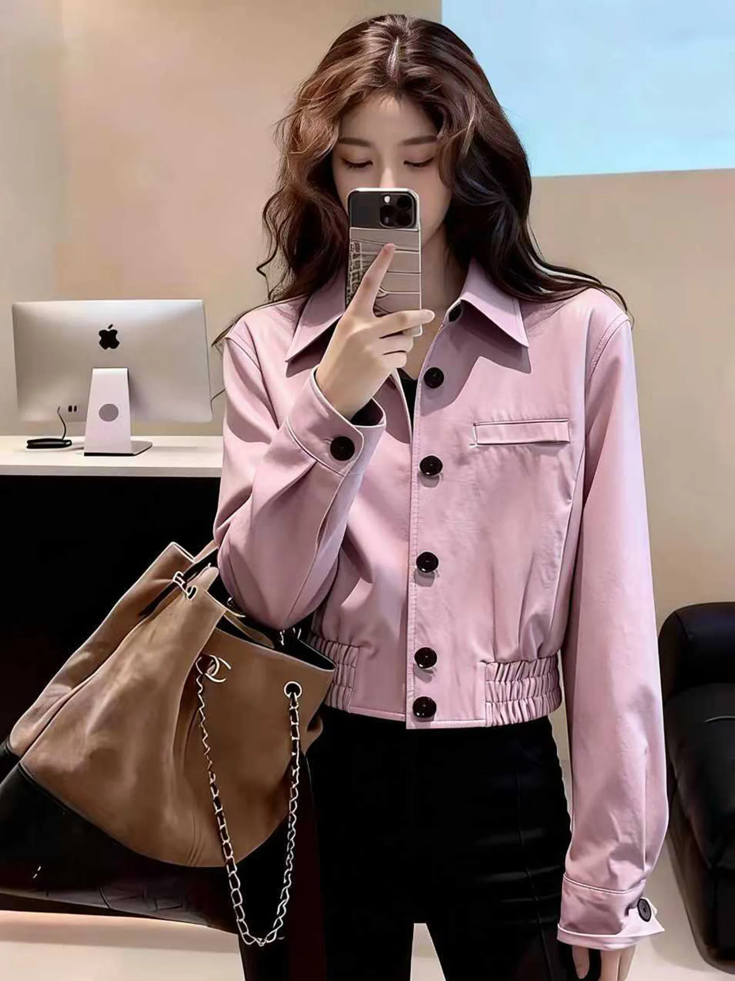 Ele Pink ort Jaet Women's Faion Spring 2026 Waist-Cinching Versatile Small Size Commute Sle Button-Up Coat
Ele Pink ort Jaet Women's Faion Spring 2026 Waist-Cinching Versatile Small Size Commute Sle Button-Up Coat