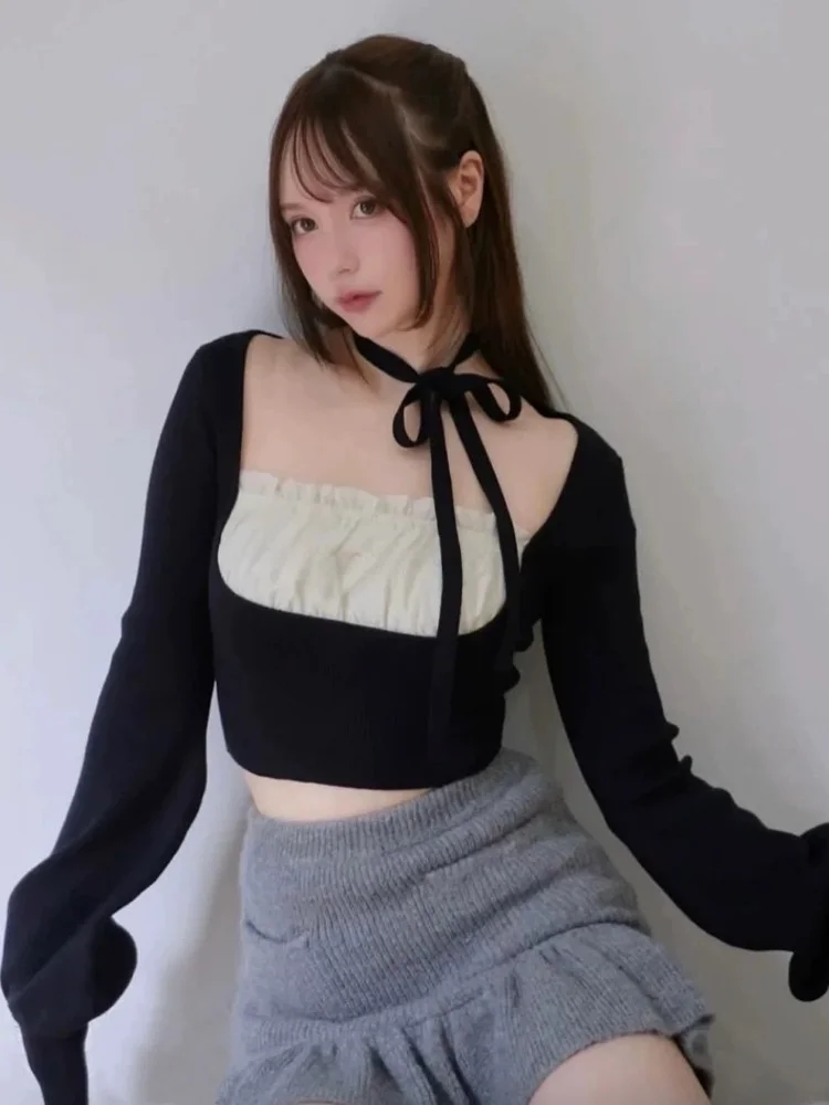 Pure Color Belted Long Sleeve Knitted Sweater Sweet Japanese Style Women's Fashion Spring Autumn Winter Casual Wear
Pure Color Belted Long Sleeve Knitted Sweater Sweet Japanese Style Women's Fashion Spring Autumn Winter Casual Wear