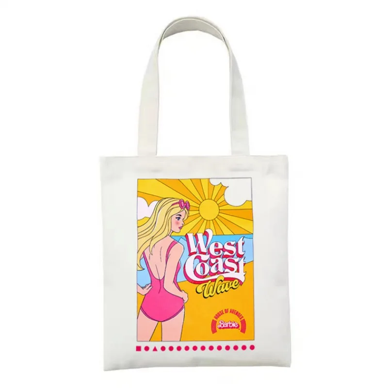 Hi BARBIE Cartoon Fun Printed Canvas Shoulder Bag ECO Large Capacity Student Backpack Foldable Fashion Handheld Shoulder Bag
Hi BARBIE Cartoon Fun Printed Canvas Shoulder Bag ECO Large Capacity Student Backpack Foldable Fashion Handheld Shoulder Bag