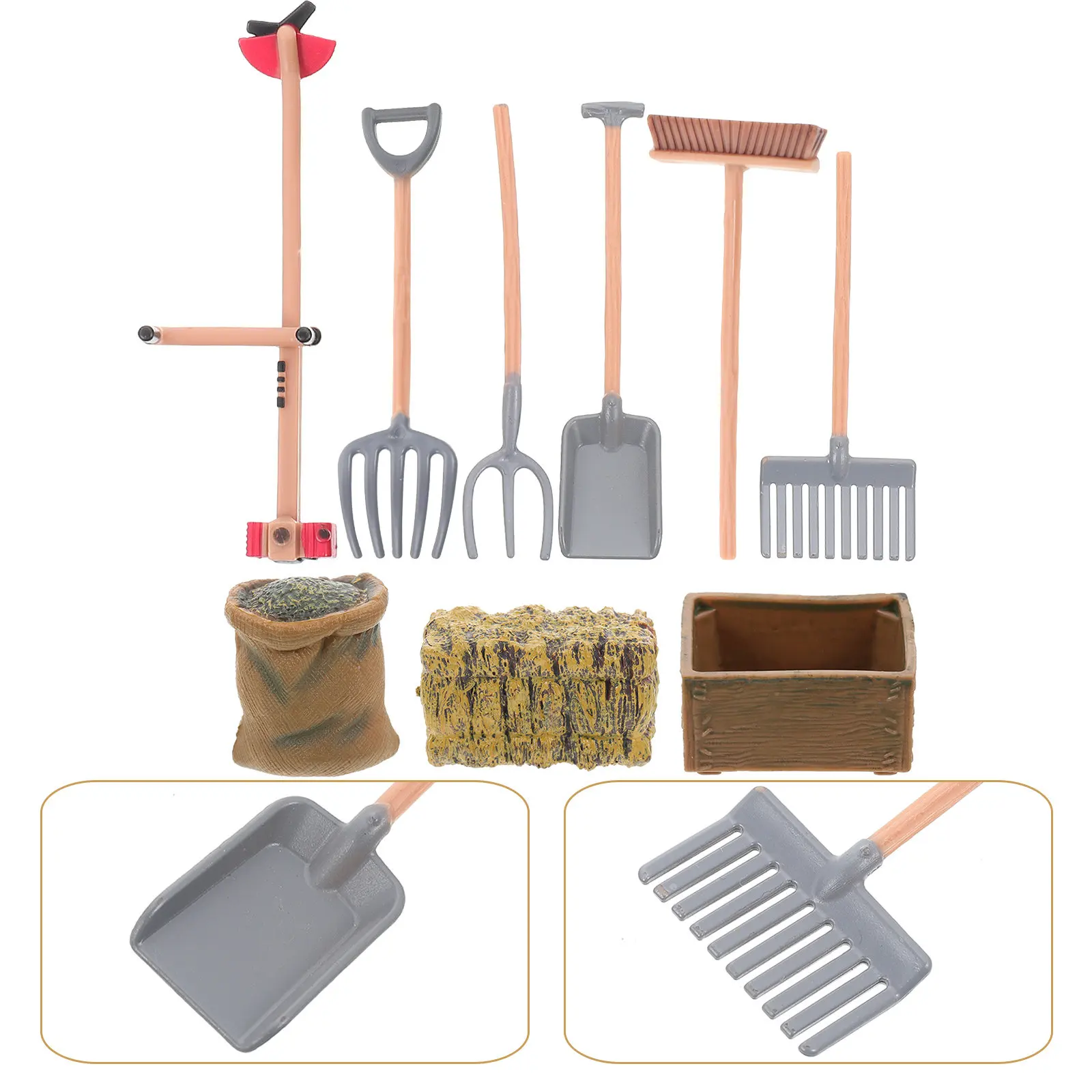 9Pcs Exquisite Mini Farm Tools Vivid Realistic Craftsmanship Desktop Farm Adornment Educational Creative Stimulator for Children
9Pcs Exquisite Mini Farm Tools Vivid Realistic Craftsmanship Desktop Farm Adornment Educational Creative Stimulator for Children
