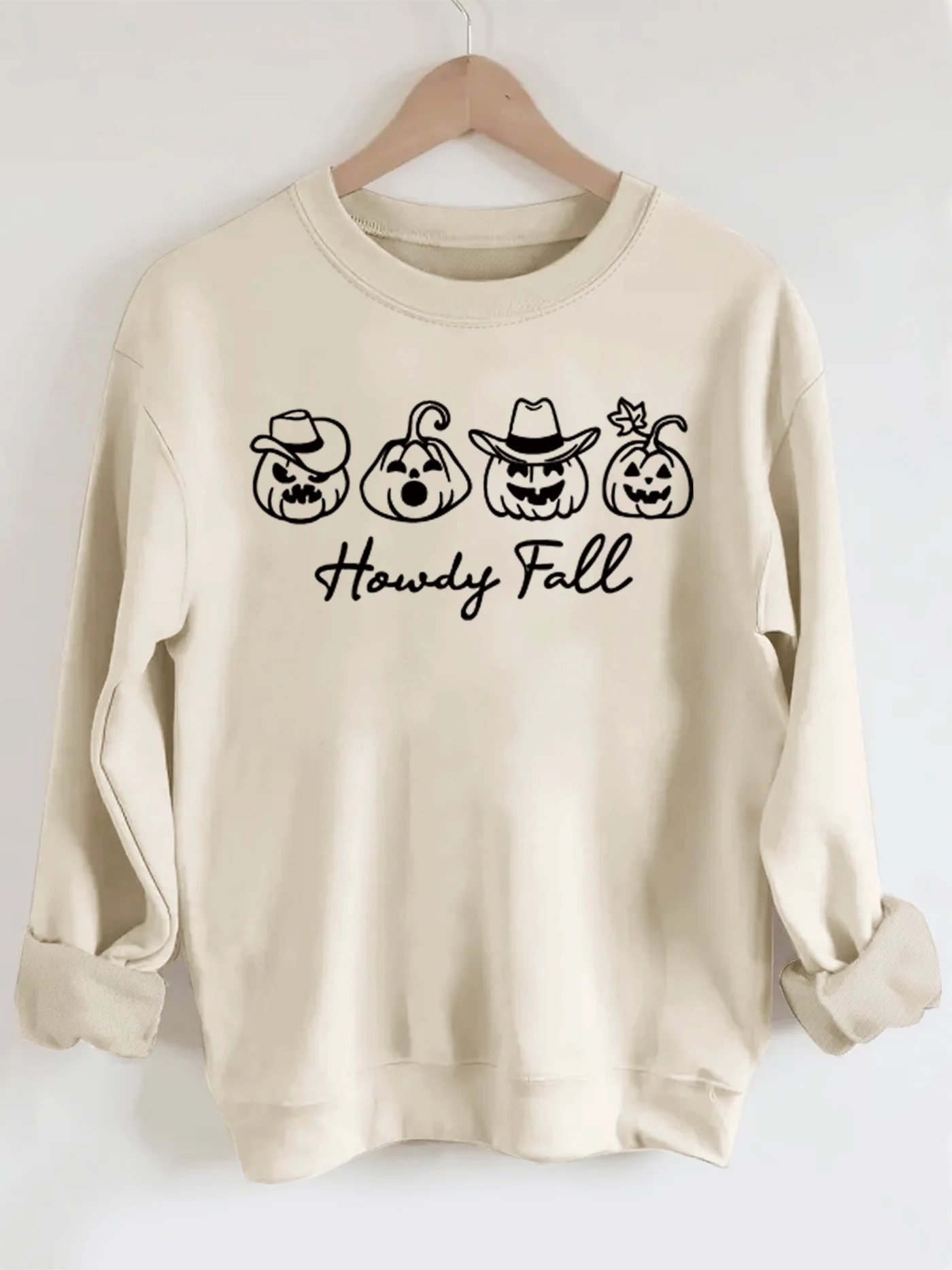 Halloween print washed sweatshirt, crew neck casual washed sweatshirt for winter & fall, women's clothing
Halloween print washed sweatshirt, crew neck casual washed sweatshirt for winter & fall, women's clothing