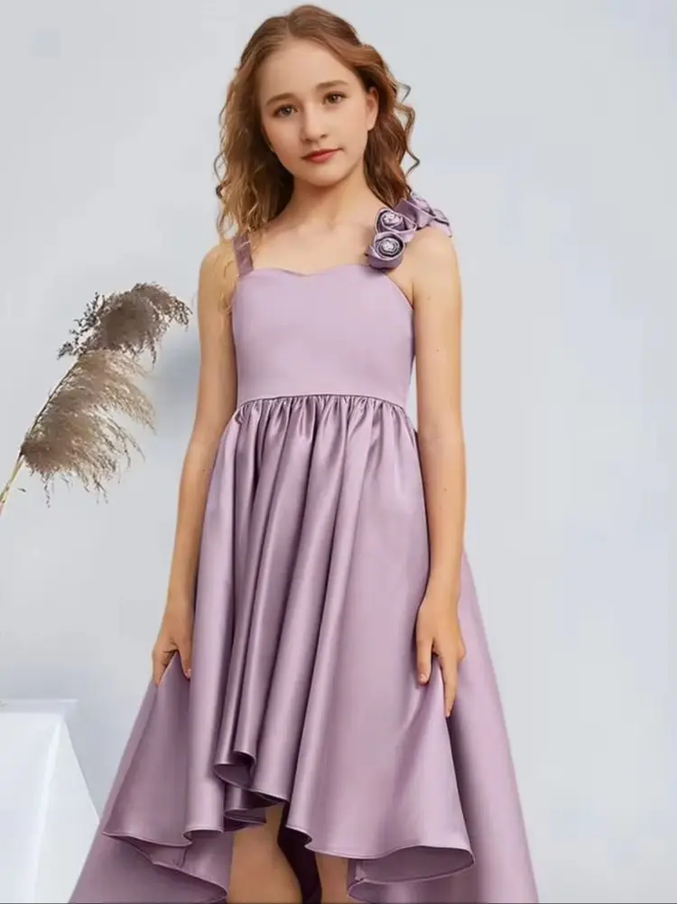 QZ Kids Ball-Gown Princess Sweetheart Asymmetrical Satin Junior Bridesmaid Dresses with Flower Details Flower Girl Dresses Dance
QZ Kids Ball-Gown Princess Sweetheart Asymmetrical Satin Junior Bridesmaid Dresses with Flower Details Flower Girl Dresses Dance