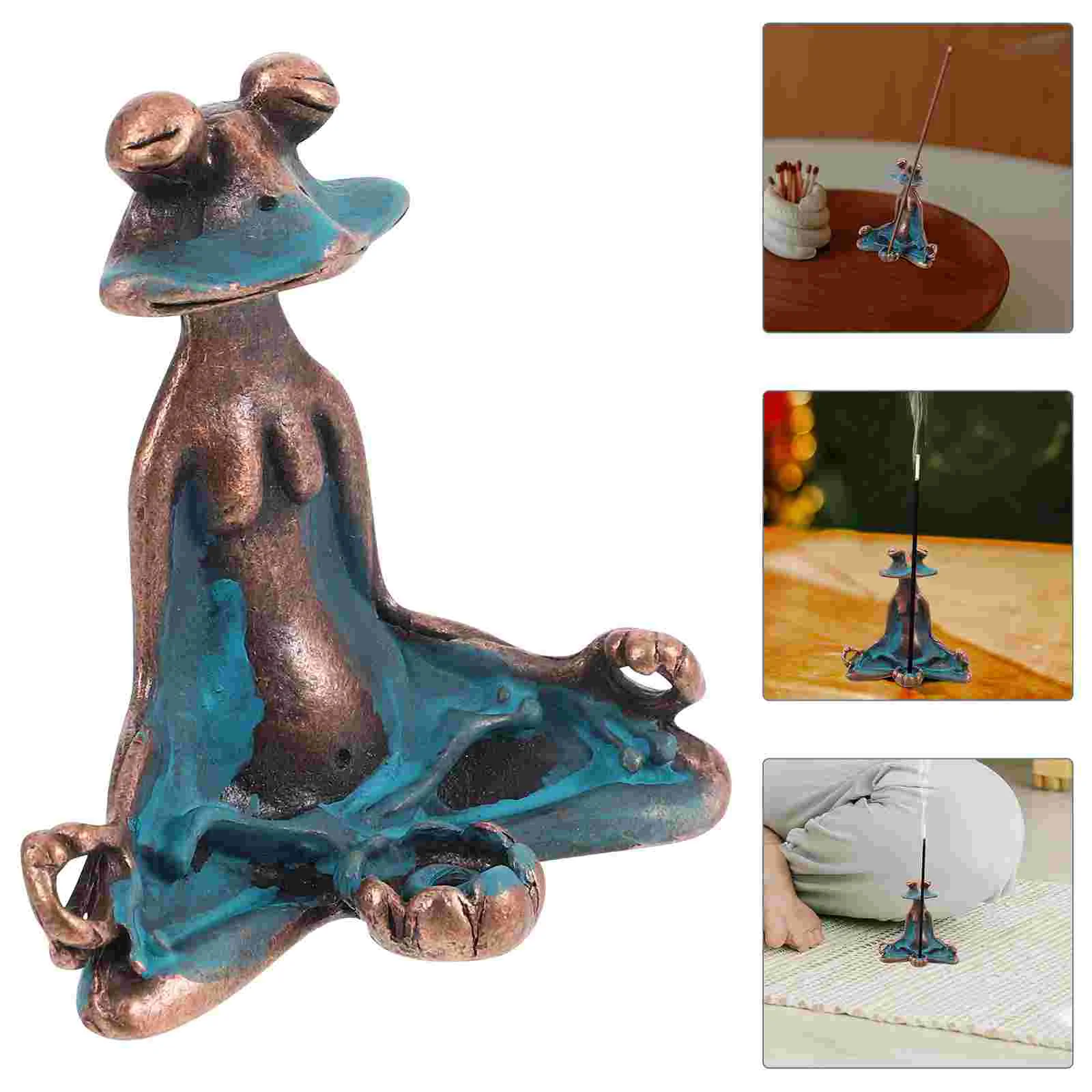 Frog Incense Burner Cute Statue Animal Aromatherapy Holder Alloy Garden Copper Frogs Outdoor Decor Yoga Office
Frog Incense Burner Cute Statue Animal Aromatherapy Holder Alloy Garden Copper Frogs Outdoor Decor Yoga Office