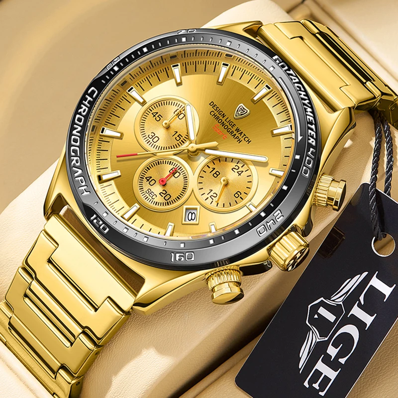 LIGE Luxury Watch for Men Original High Quality Man Quartz Wristwatches Waterproof Unique Design Men's Watches Reloj Hombre
LIGE Luxury Watch for Men Original High Quality Man Quartz Wristwatches Waterproof Unique Design Men's Watches Reloj Hombre
