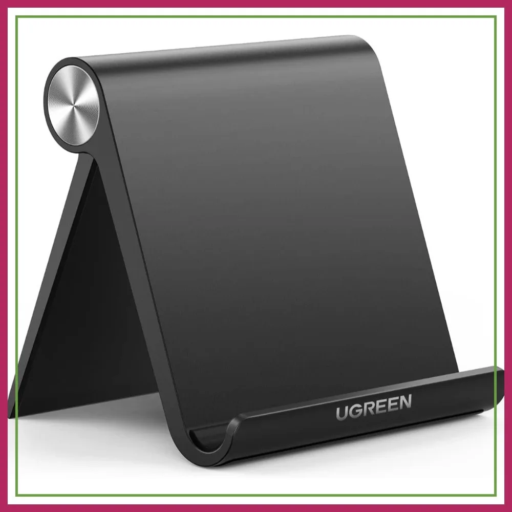 Adjustable Tablet Stand Holder, Portable Desktop Dock for iPad Pro 11 9.7 10.5 Air Mini 5 4 3 2 iPhone 17 16 15 14 13 12, Black
Adjustable Tablet Stand Holder, Portable Desktop Dock for iPad Pro 11 9.7 10.5 Air Mini 5 4 3 2 iPhone 17 16 15 14 13 12, Black