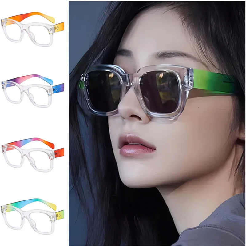 NEW Anti-Blue Light Glasses Women Optical Eyeglasses Transparent Frame Spectacles Personality Color Gradient Templea Eyewear
NEW Anti-Blue Light Glasses Women Optical Eyeglasses Transparent Frame Spectacles Personality Color Gradient Templea Eyewear