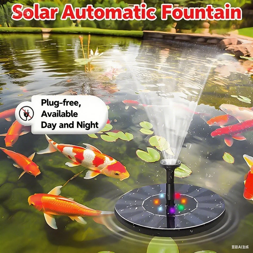Солнечный фонтан с красочными огнями для сада, уличного пруда, украшения водного пейзажа, новое украшение для сада
Солнечный фонтан с красочными огнями для сада, уличного пруда, украшения водного пейзажа, новое украшение для сада