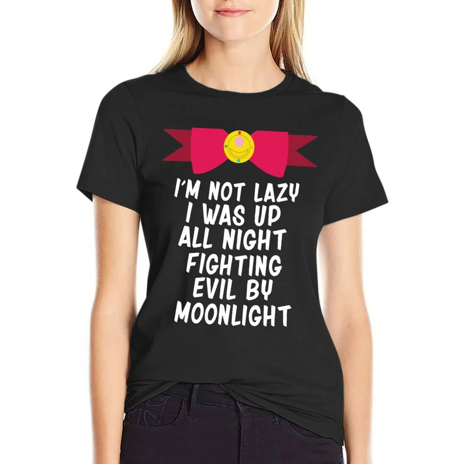 Fighting Evil By Moonlight T-Shirt korean fashion summer clothes plain t-shirts for Women cotton
Fighting Evil By Moonlight T-Shirt korean fashion summer clothes plain t-shirts for Women cotton