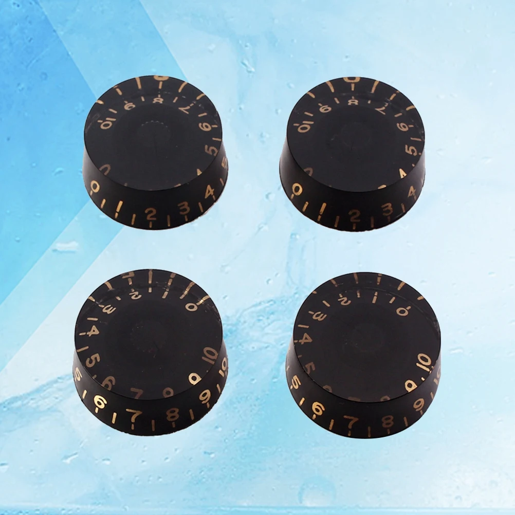4 PCS/ Set Guitar Knobs Volume Tone Control Knobs Rotary Knobs for Style Electric Guitar Parts Replacement (Black)
4 PCS/ Set Guitar Knobs Volume Tone Control Knobs Rotary Knobs for Style Electric Guitar Parts Replacement (Black)