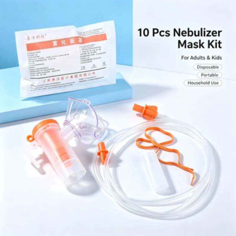 10 Pcs Latex Free Disposable Nebulizer Mask Kit, Universal Fit for Adults & Kids Home Use
10 Pcs Latex Free Disposable Nebulizer Mask Kit, Universal Fit for Adults & Kids Home Use