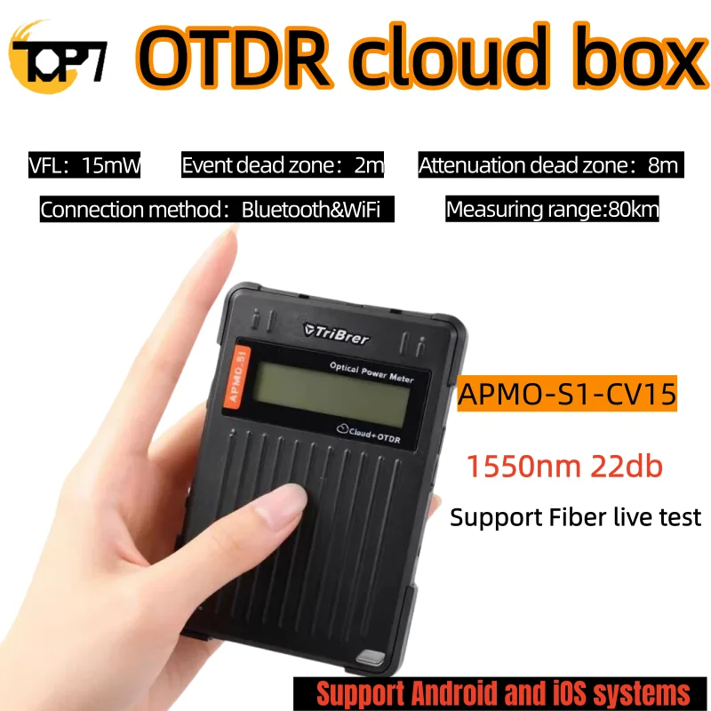 mini OTDR TriBrer1550nm 22db Cloudbox otdr fiber ative 80km Remote Control Op-tical Breakpoint F-inder Fault Plug and play
mini OTDR TriBrer1550nm 22db Cloudbox otdr fiber ative 80km Remote Control Op-tical Breakpoint F-inder Fault Plug and play