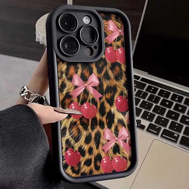 Cherry leopard print pattern design phonecase for iPhone 16 15 14 13 12 11 Pro/ Max/Plus shock-proof rear cover anti-fingerprint
Cherry leopard print pattern design phonecase for iPhone 16 15 14 13 12 11 Pro/ Max/Plus shock-proof rear cover anti-fingerprint