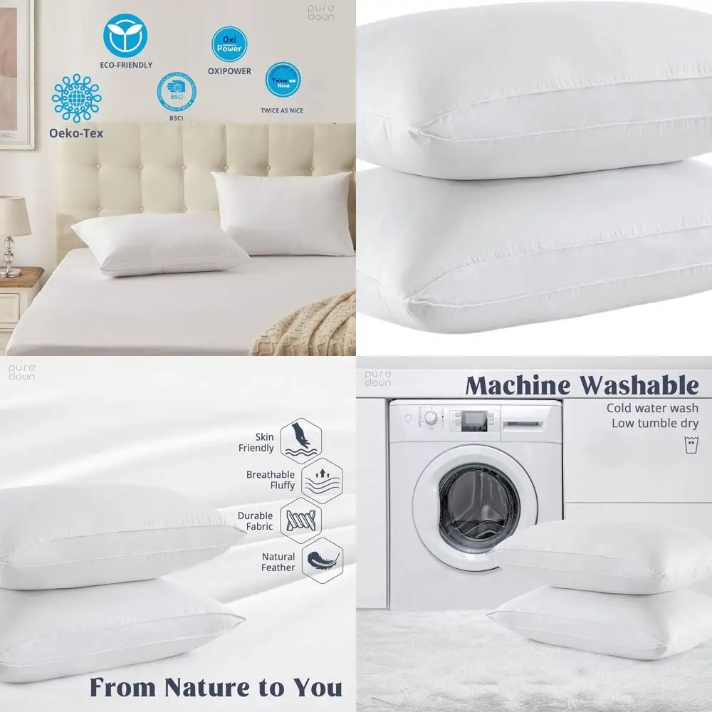 Подушки из гусиного пуха в хлопковой оболочке, стандартная мягкая комплектация из 2 штук для комфортного сна
Подушки из гусиного пуха в хлопковой оболочке, стандартная мягкая комплектация из 2 штук для комфортного сна