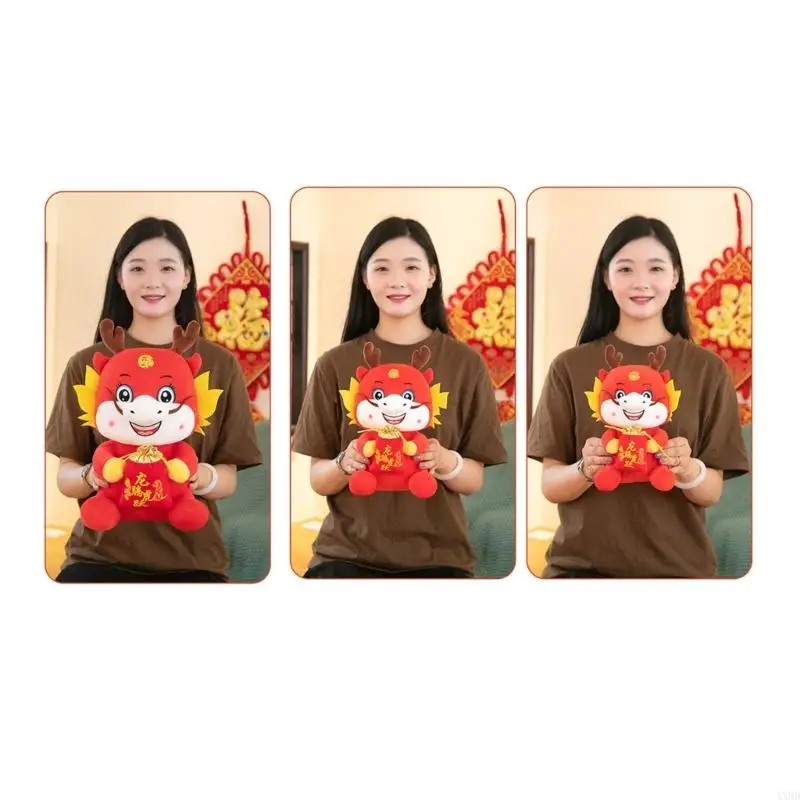 4XBD Lovely Cartoon Plush Dragon Mascots New Year Presents for Couple Girlfriend
4XBD Lovely Cartoon Plush Dragon Mascots New Year Presents for Couple Girlfriend