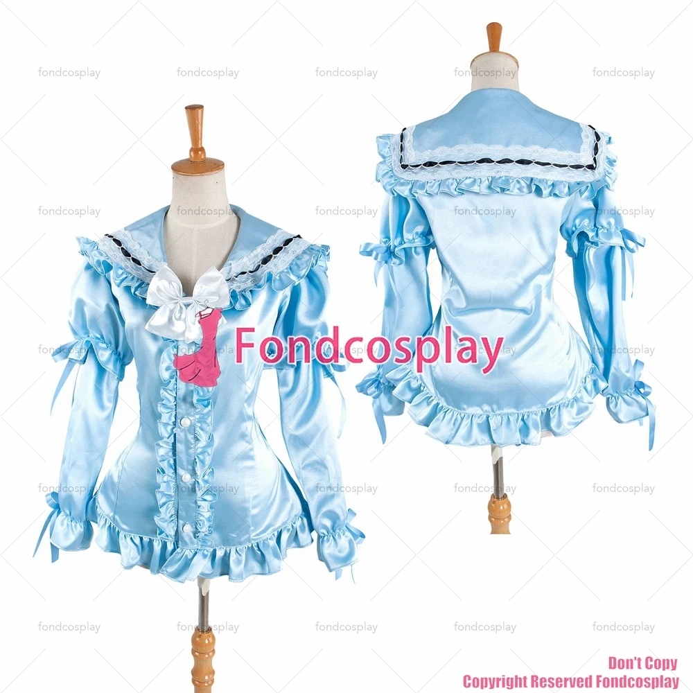 adult sexy cross dressing sissy maid short Gothic Lolita baby blue Satin Shirt blouse
adult sexy cross dressing sissy maid short Gothic Lolita baby blue Satin Shirt blouse