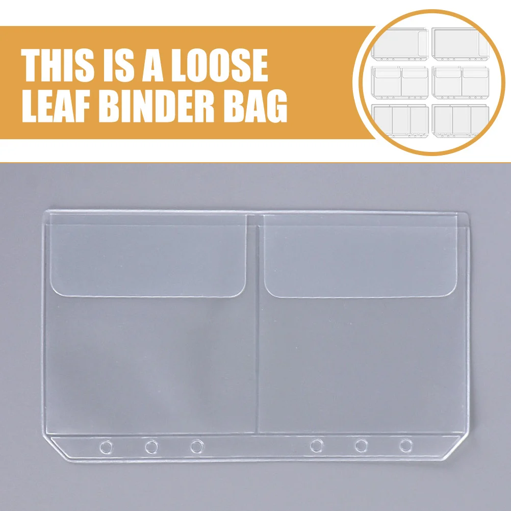 12Pcs A6 PVC Loose Leaf Binder Bags Clear Transparent Business Card Receipt Organizer Pouches Reusable Storage
12Pcs A6 PVC Loose Leaf Binder Bags Clear Transparent Business Card Receipt Organizer Pouches Reusable Storage