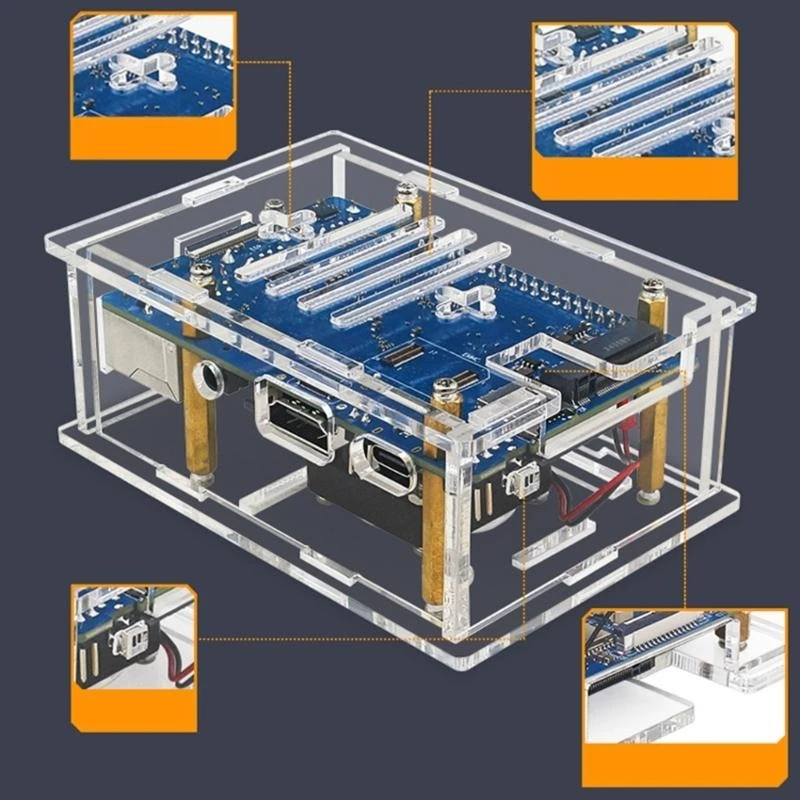 B03C Acrylic Shell Box High Transparent For PI 4A Featuring Easy Installation And Efficient Cooling
B03C Acrylic Shell Box High Transparent For PI 4A Featuring Easy Installation And Efficient Cooling