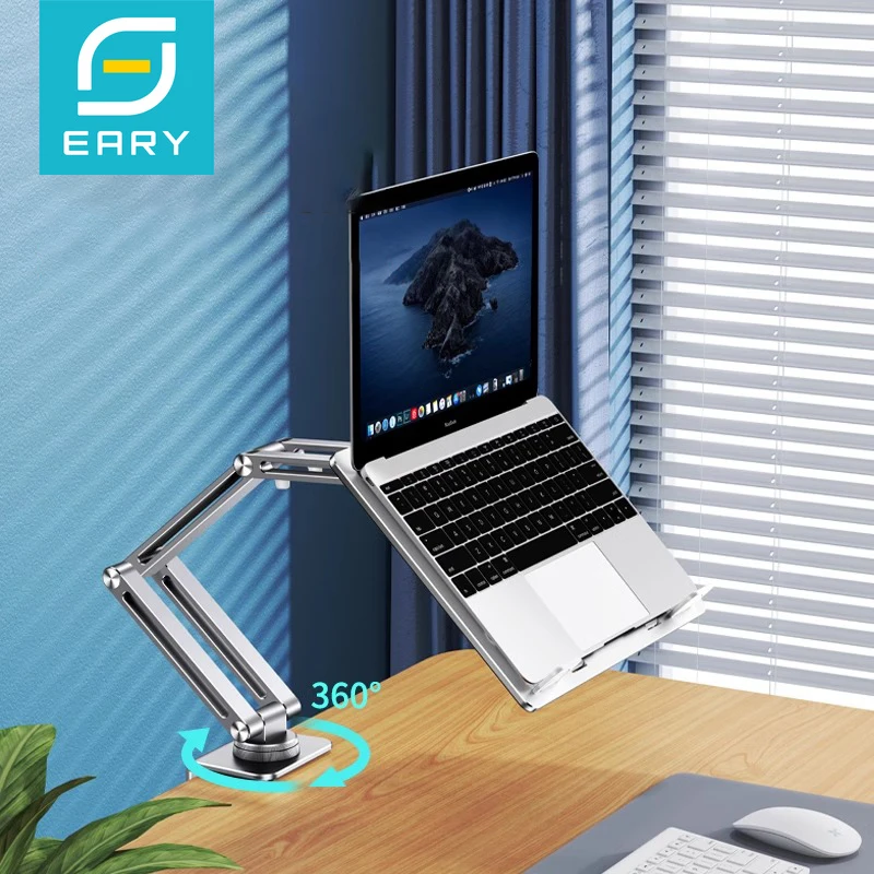 Eary Aluminum Clip Laptop Stand Mount For Desk With 360 Rotatable Long Arm Foldable Adjustable Compatible For Tablet Ipad Books
Eary Aluminum Clip Laptop Stand Mount For Desk With 360 Rotatable Long Arm Foldable Adjustable Compatible For Tablet Ipad Books