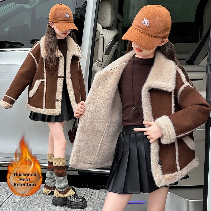 Детское утепленное пальто из овечьей шерсти для девочек, осенне-зимнее, новое, модное, в корейском стиле, свободного кроя, с длинными рукавами
Детское утепленное пальто из овечьей шерсти для девочек, осенне-зимнее, новое, модное, в корейском стиле, свободного кроя, с длинными рукавами