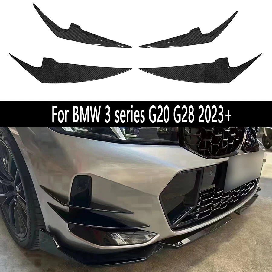 For BMW 3 series G20 G28 2023+ Carbon Fiber Car Front Bumper Wind knife Splitter Spoiler Canard Air Knife Surround Trim
For BMW 3 series G20 G28 2023+ Carbon Fiber Car Front Bumper Wind knife Splitter Spoiler Canard Air Knife Surround Trim