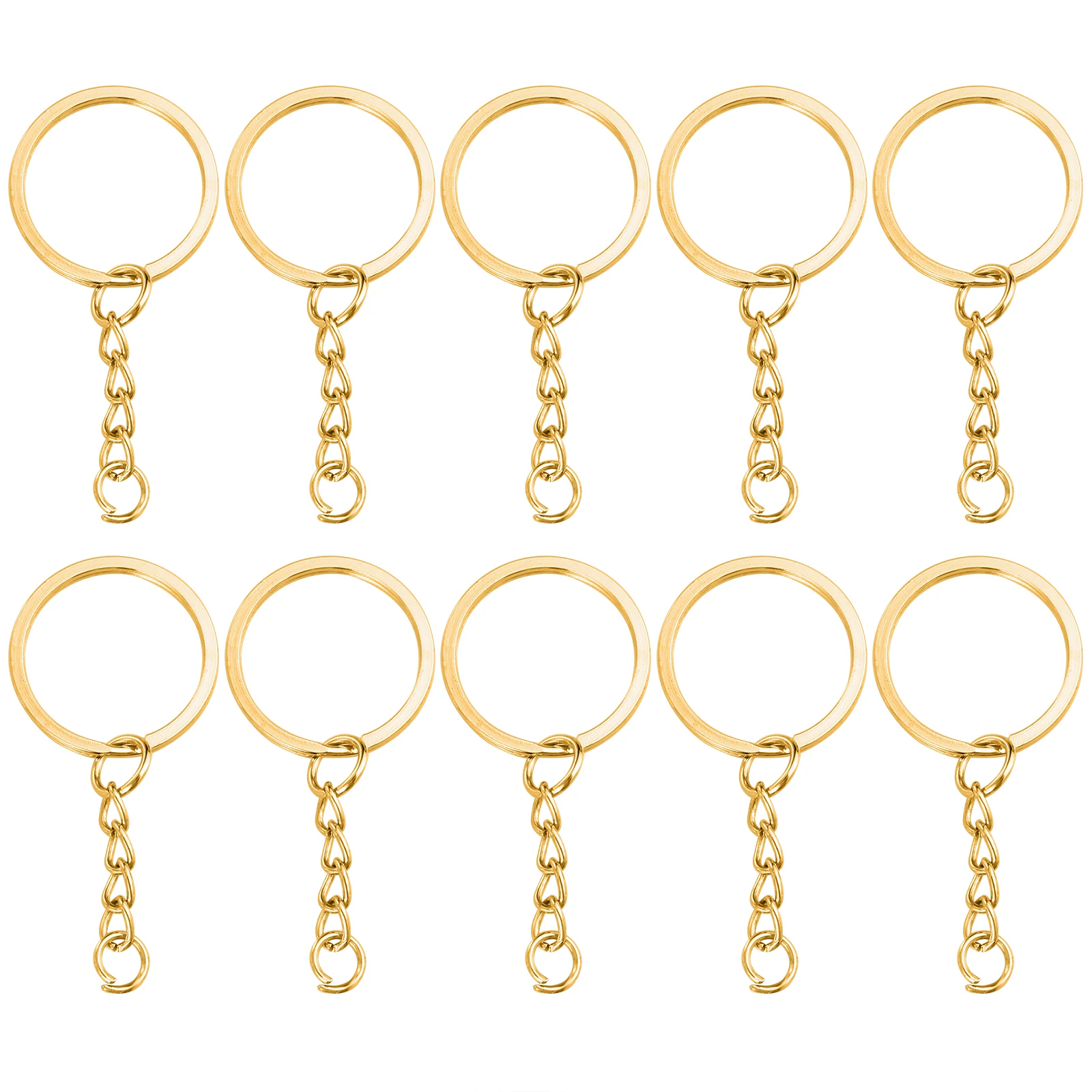 10pcs DIY Accessory Chain Split Key Rings Ring Key Chain Accessory Metal Split Rings Golden Color Jewelry Parts
10pcs DIY Accessory Chain Split Key Rings Ring Key Chain Accessory Metal Split Rings Golden Color Jewelry Parts