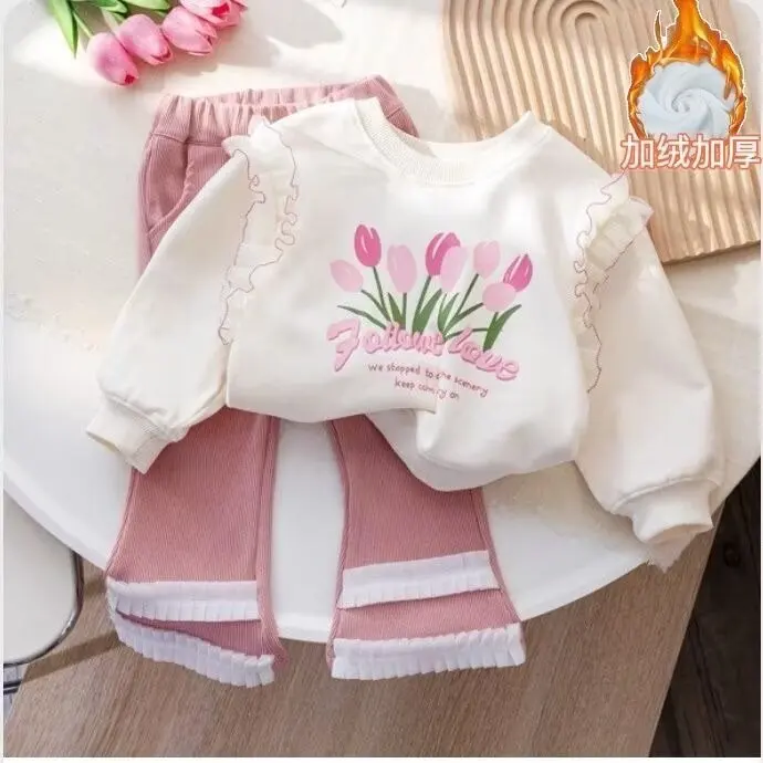 Girls Clothes Sets Spring Autumn Blouses Tops + Pants Outfits For Children Clothes Set Sweet Kids Clothing 4 6 9 T2Pcs
Girls Clothes Sets Spring Autumn Blouses Tops + Pants Outfits For Children Clothes Set Sweet Kids Clothing 4 6 9 T2Pcs