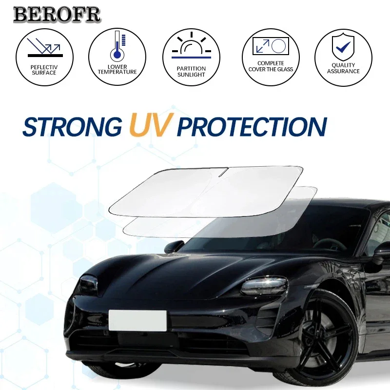 Windshield Sun Shade For Porsche Taycan 4S Taycan Turbo GTS Sunshade Sun Visor Protector Foldable Blocks UV Rays Keep Car Cooler
Windshield Sun Shade For Porsche Taycan 4S Taycan Turbo GTS Sunshade Sun Visor Protector Foldable Blocks UV Rays Keep Car Cooler