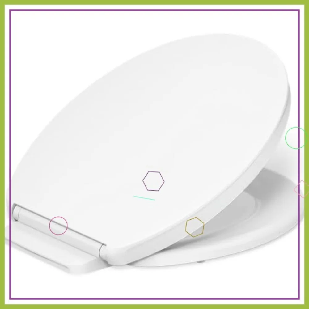 Quiet Close Round Toilet Seat with Grip-Tight Bumpers, White, Slam Prevention for New Home Essentials
Quiet Close Round Toilet Seat with Grip-Tight Bumpers, White, Slam Prevention for New Home Essentials