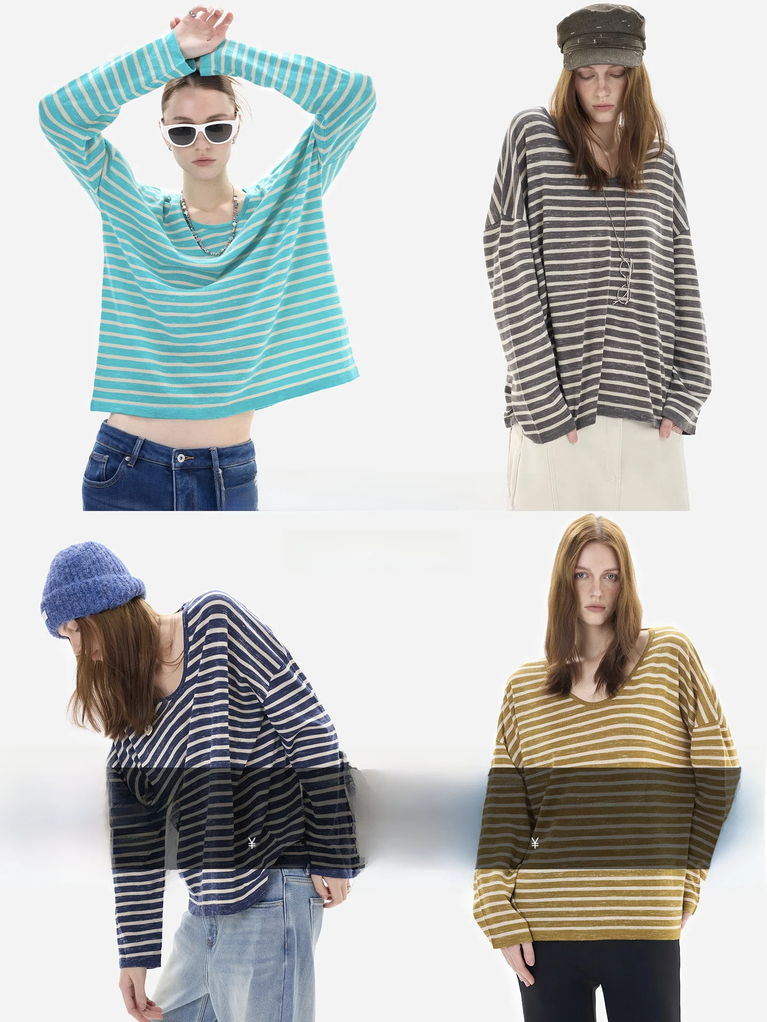 HonoreGuYue Wool Linen Loose Comfortable Knitted Stripe Shirt Large U Collar Casual Style Standard Fit City Walk Ladies Top
HonoreGuYue Wool Linen Loose Comfortable Knitted Stripe Shirt Large U Collar Casual Style Standard Fit City Walk Ladies Top