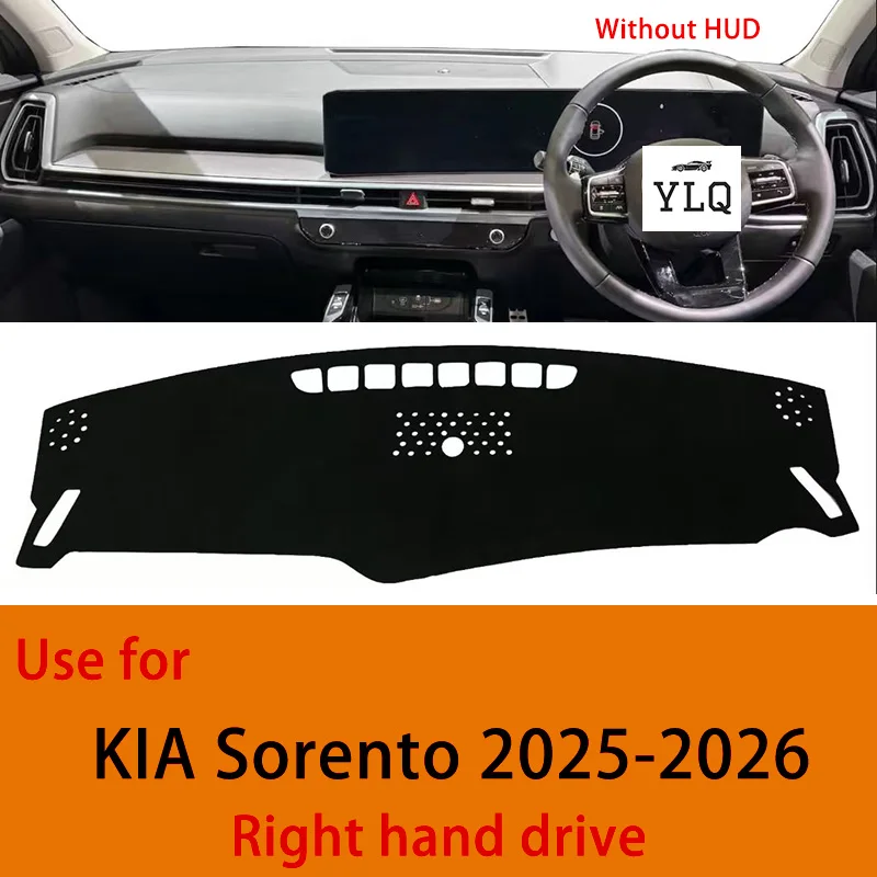 KIA Sorento 2025-2026 Dashboard Cover Mat Right Hand Drive Non-Irritating Polyester Car Dashboard Protector without HUD
KIA Sorento 2025-2026 Dashboard Cover Mat Right Hand Drive Non-Irritating Polyester Car Dashboard Protector without HUD