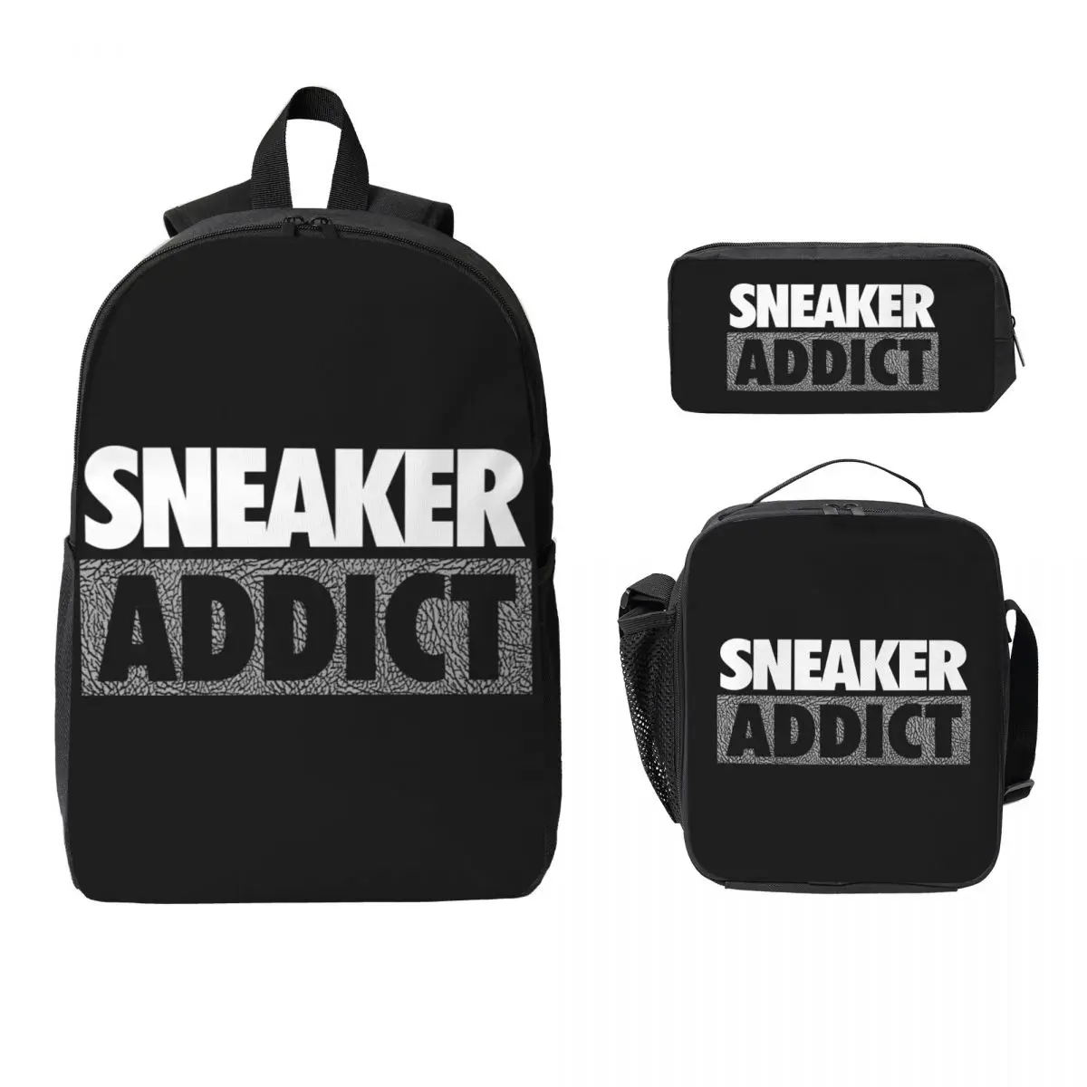 Sneaker Addict Box Backpack Student Boys Girls BookBag School Bag Laptop Shoulder Bags 3ps Insulated Lunch Bag Pencil Case
Sneaker Addict Box Backpack Student Boys Girls BookBag School Bag Laptop Shoulder Bags 3ps Insulated Lunch Bag Pencil Case