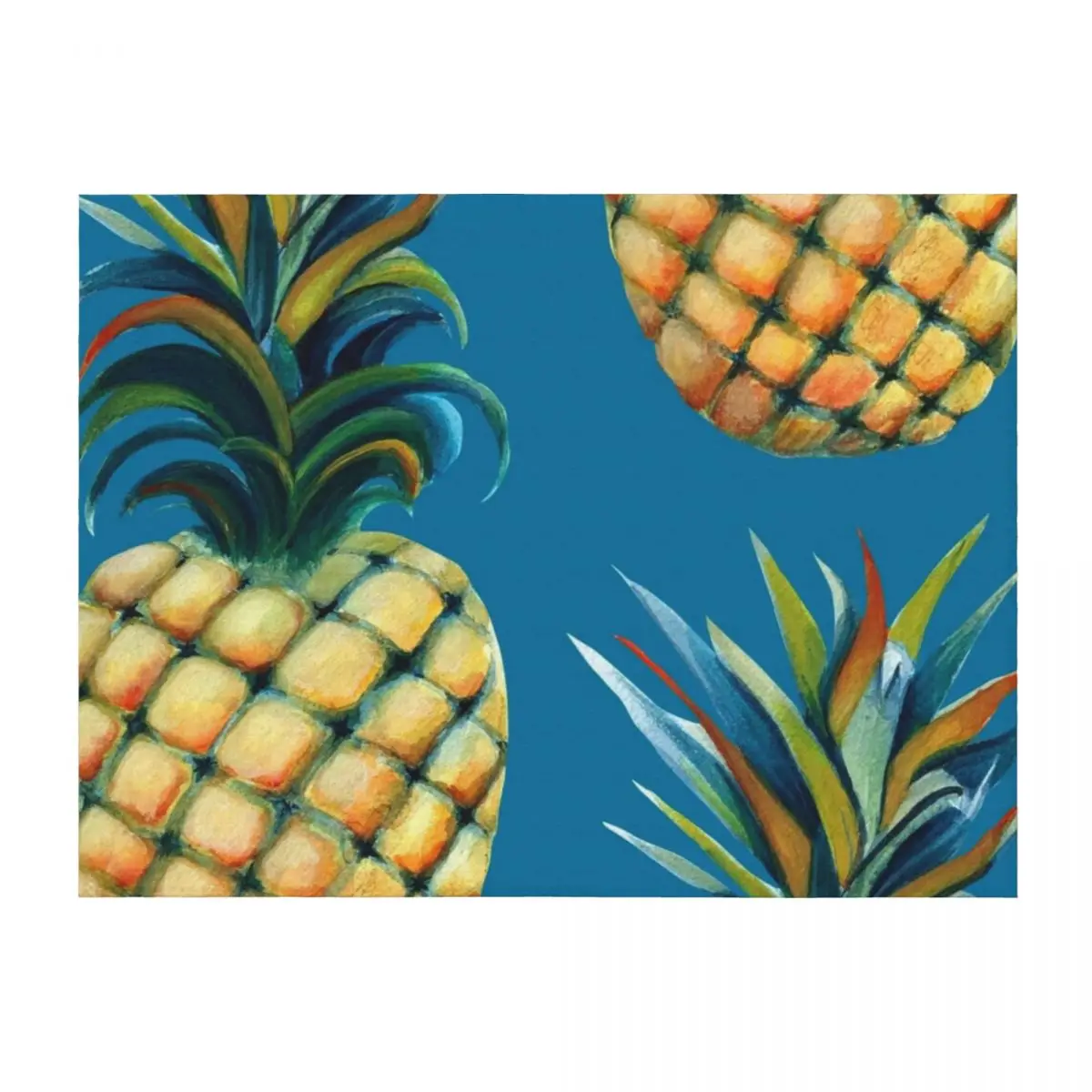 Pineapple watercolor - mosaic blue background Throw Blanket blankets ands Thermals For Travel For Decorative Sofa Blankets
Pineapple watercolor - mosaic blue background Throw Blanket blankets ands Thermals For Travel For Decorative Sofa Blankets