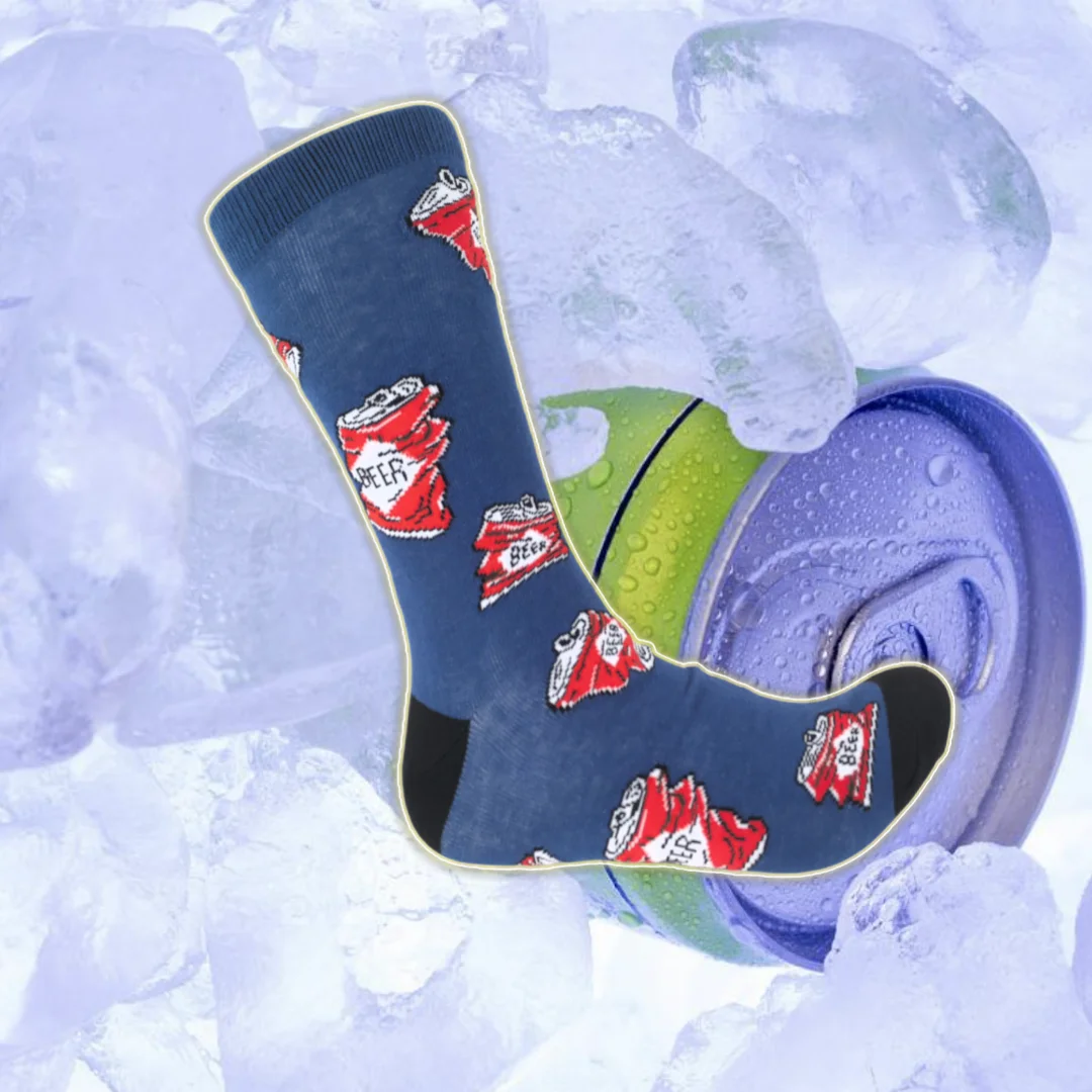 1 пара мужских персонализированных носков до середины икры, уличная мода, узор пивных банок, костюм на все сезоны
1 пара мужских персонализированных носков до середины икры, уличная мода, узор пивных банок, костюм на все сезоны