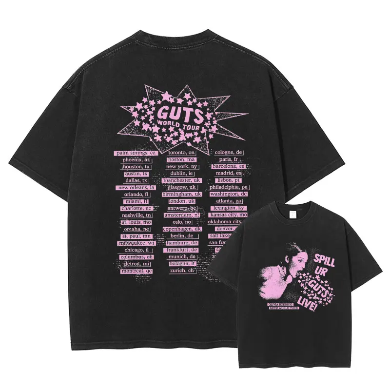 Guts World Tour T Shirt Vintage Washed Tops Tees Oversized Short Sleeve Y2K T Shirt T-shirt Harajuku DTG Printing Streetwear Men
Guts World Tour T Shirt Vintage Washed Tops Tees Oversized Short Sleeve Y2K T Shirt T-shirt Harajuku DTG Printing Streetwear Men