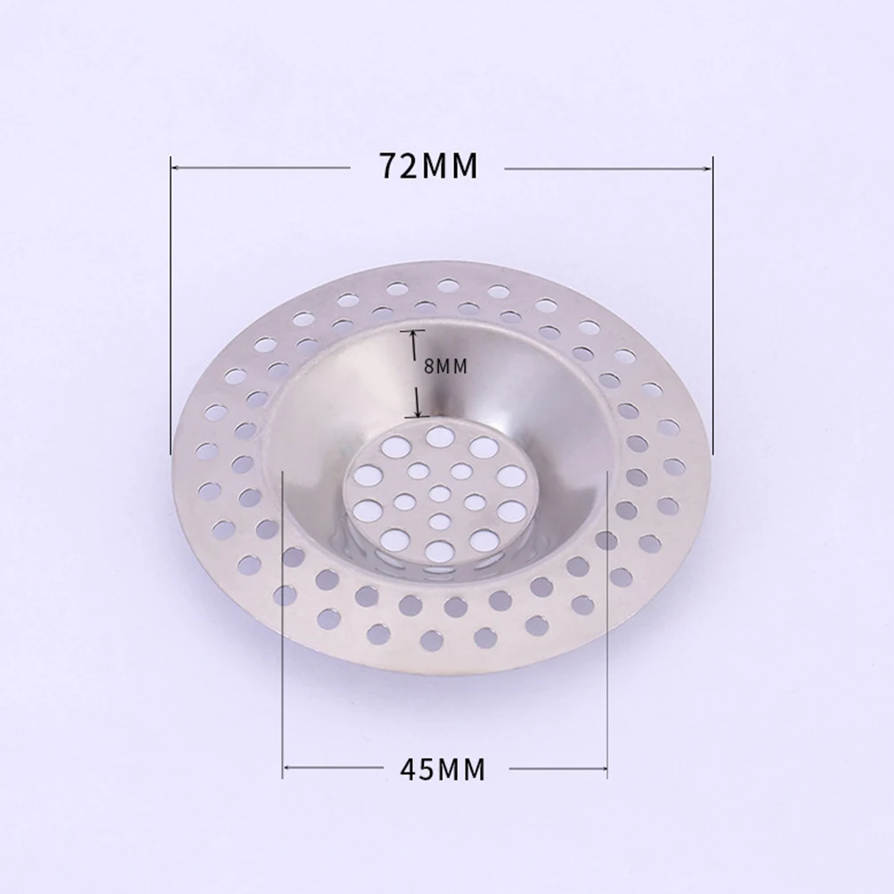 6pcs Stainless Steel Filter Net Kitchen Anti-clogging Bathroom Hair Drain Strainers Floor Waste Food Particle Catcher
6pcs Stainless Steel Filter Net Kitchen Anti-clogging Bathroom Hair Drain Strainers Floor Waste Food Particle Catcher