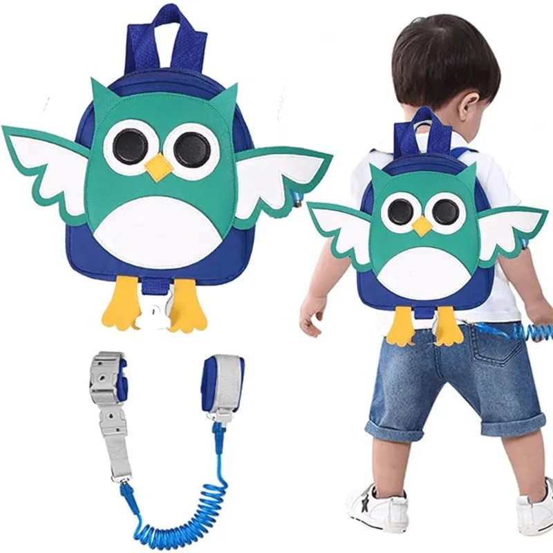 Toddler Harness Backpack Anti Lost Wrist Link Cute Dinosaur Owl Kids Backpack with Wristband Strap Mini Child Backpack for Boys
Toddler Harness Backpack Anti Lost Wrist Link Cute Dinosaur Owl Kids Backpack with Wristband Strap Mini Child Backpack for Boys