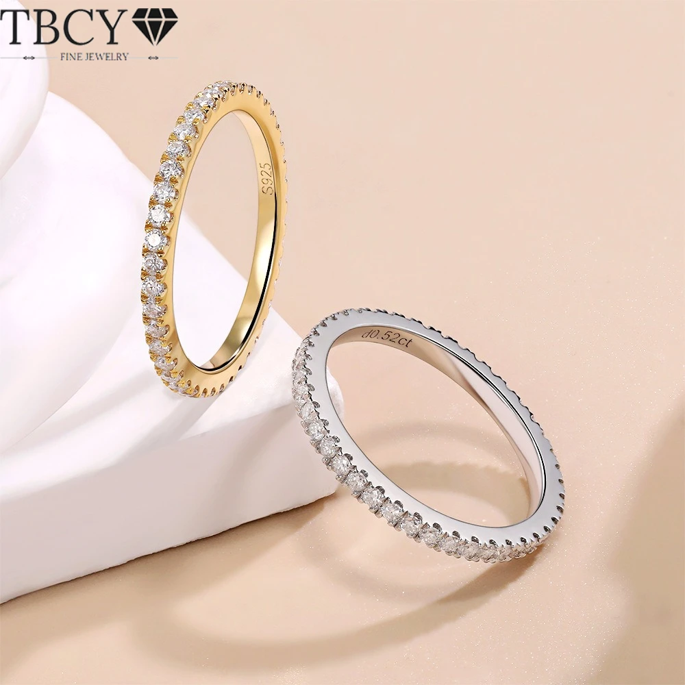 TBCYD 1.4mm D Color Full Eternity Stacktable Moissanite Ring For Women 925 Sterling Silver Engagement Wedding Band Party Jewelry
TBCYD 1.4mm D Color Full Eternity Stacktable Moissanite Ring For Women 925 Sterling Silver Engagement Wedding Band Party Jewelry