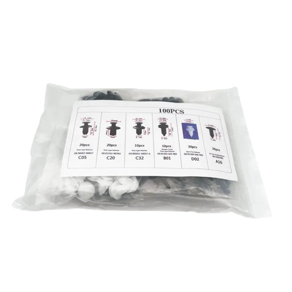 Brand New Rivet Fastener Set Parts & Accessories 100 Pcs Bumper Rivet Set For Automotive Nylon Fastening Clips
Brand New Rivet Fastener Set Parts & Accessories 100 Pcs Bumper Rivet Set For Automotive Nylon Fastening Clips