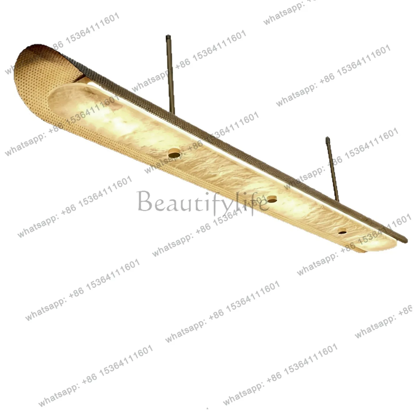 Light luxury marble new model house simple atmosphere one-word long luminous object
Light luxury marble new model house simple atmosphere one-word long luminous object