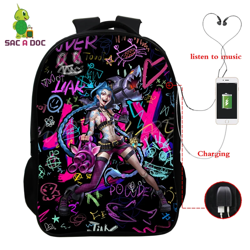 Teenager Backpacks Rucksack Watercolor Backpack 3d Arcane League Jinx Bag Laptop Teenager Bagpack Students Knapsack USB Charging
Teenager Backpacks Rucksack Watercolor Backpack 3d Arcane League Jinx Bag Laptop Teenager Bagpack Students Knapsack USB Charging