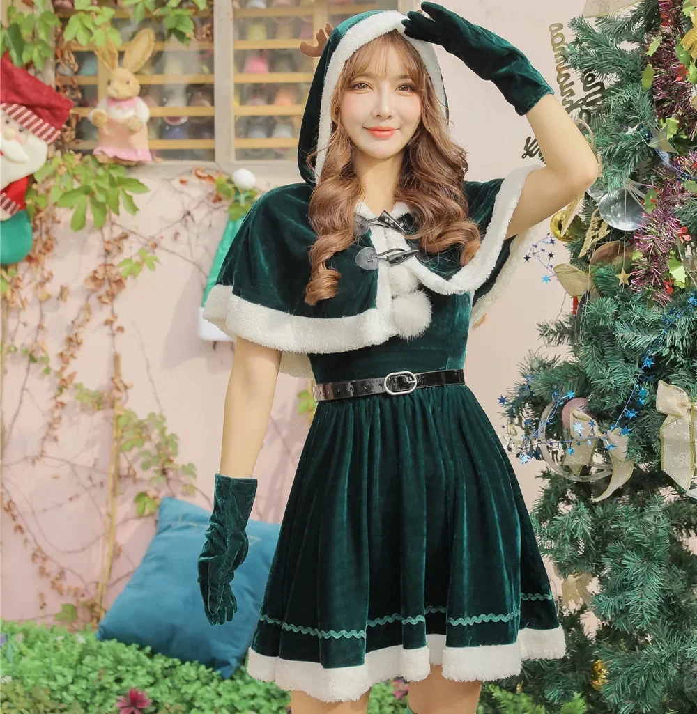 Christmas Girl Sexy Green Dress Holiday Party Costumes Elk Party Christmas Dress
Christmas Girl Sexy Green Dress Holiday Party Costumes Elk Party Christmas Dress