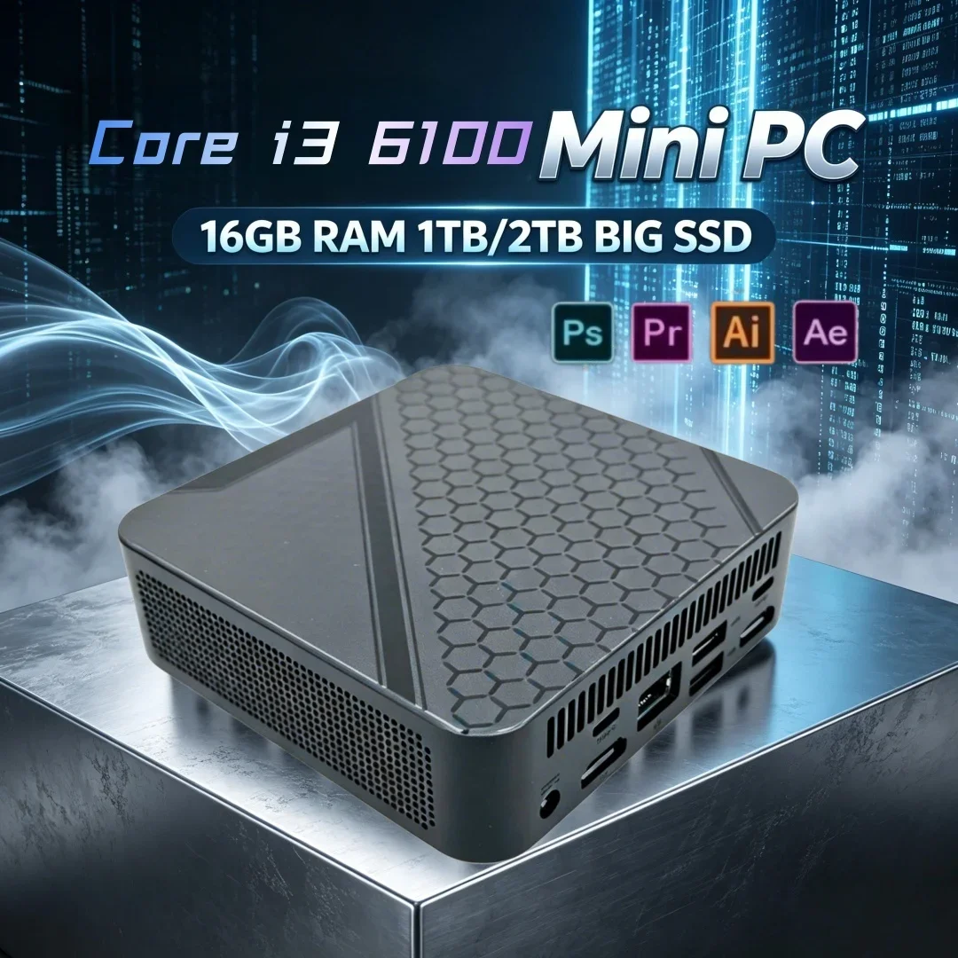 Stable Multitasking Core I3 6100 Travel Carry Mini PC 2026 16GB RAM 1TB 2TB SSD Office Casual Gaming PC
Stable Multitasking Core I3 6100 Travel Carry Mini PC 2026 16GB RAM 1TB 2TB SSD Office Casual Gaming PC