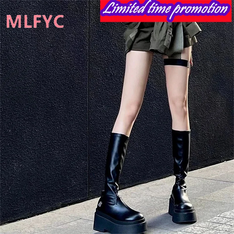 European and American Thick Soles, Large Size Boots, Women's Autumn New Muffin Sole Leather Boots, Women's Boots
European and American Thick Soles, Large Size Boots, Women's Autumn New Muffin Sole Leather Boots, Women's Boots