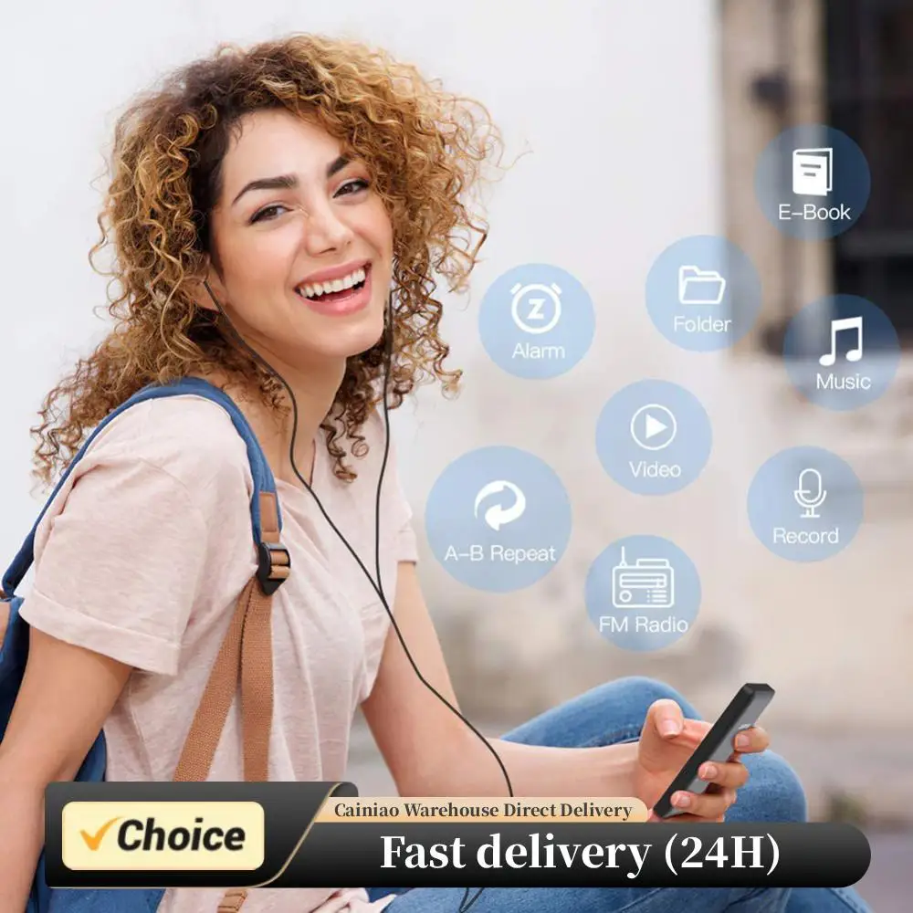 MP3 Player 1.8 in Screen Sports MP3 Player Bluetooth-Compatible5.0 Type-C Music Stereo Player Support FM Radio E-Book Recording
MP3 Player 1.8 in Screen Sports MP3 Player Bluetooth-Compatible5.0 Type-C Music Stereo Player Support FM Radio E-Book Recording