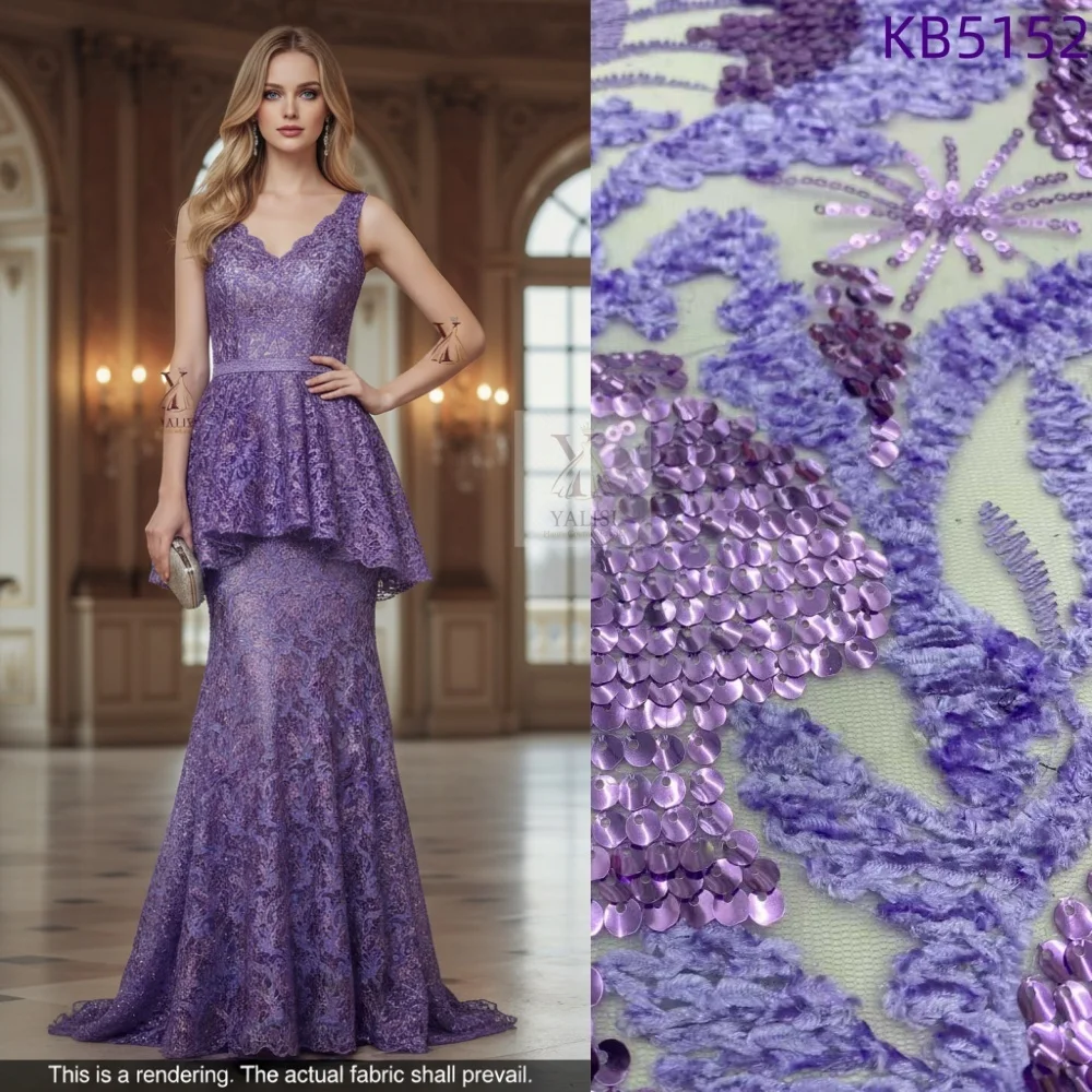 Фиолетовая французская сетчатая ткань с белым кружевом и пайетками, 5 ярдов, высококачественная африканская тюлевая ткань с пайетками для шитья KB5152
Фиолетовая французская сетчатая ткань с белым кружевом и пайетками, 5 ярдов, высококачественная африканская тюлевая ткань с пайетками для шитья KB5152