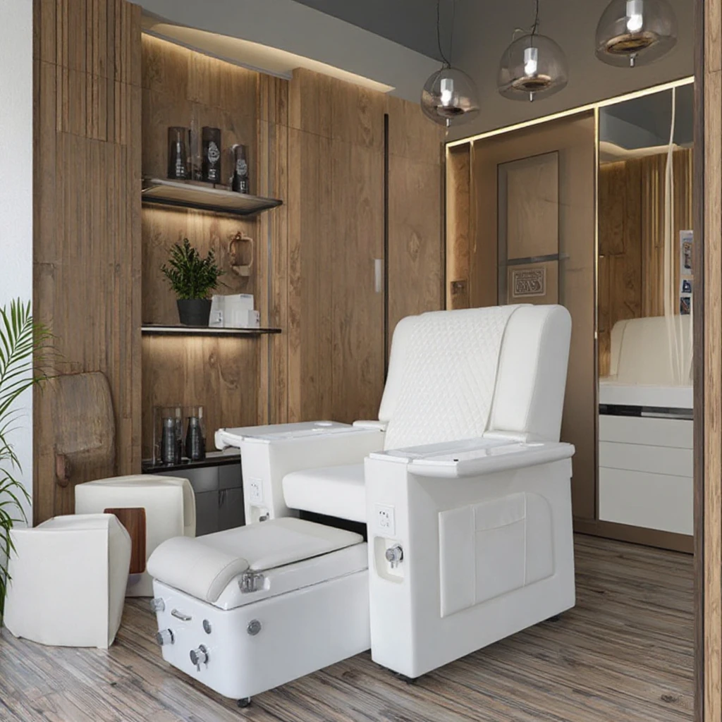 Multifunctional Modern Salon Equipment Electric Massage Pedicure Manicure Chair With USB And Led Light
Multifunctional Modern Salon Equipment Electric Massage Pedicure Manicure Chair With USB And Led Light