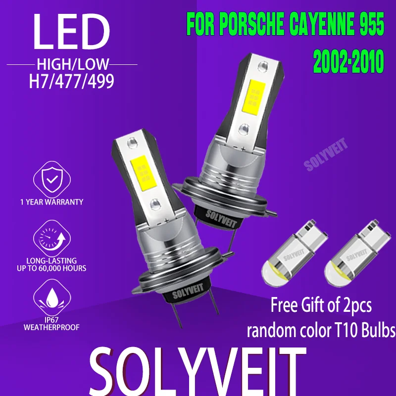 Steady, high-bright 6000K output from H7 LED Hi Lo bulbs For Porsche Cayenne 955 2002 2003 2004 2005 2006 2007 2008 2009 2010
Steady, high-bright 6000K output from H7 LED Hi Lo bulbs For Porsche Cayenne 955 2002 2003 2004 2005 2006 2007 2008 2009 2010